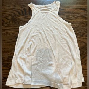 White racer back tank